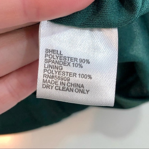 Gianni Bini emerald green bodycon long sleeve dress metallic embroidery S - Picture 9 of 10